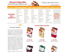 Tablet Screenshot of discount-tobacco.com